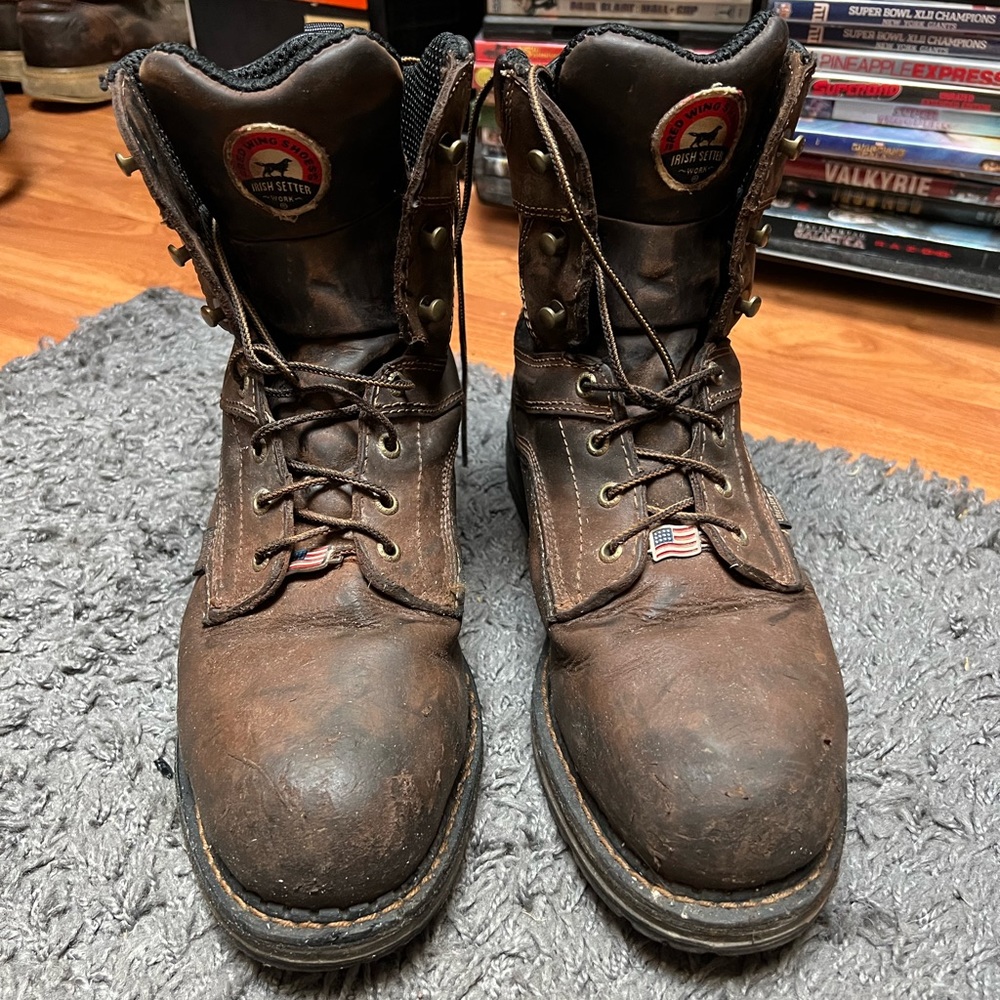 Red Wing Irish Setter 8 inch Work Boot with steel toes
